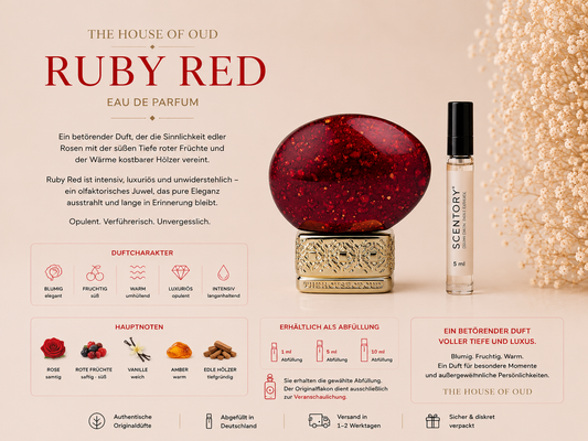 The House of Oud Ruby Red Parfüm Abfüllung