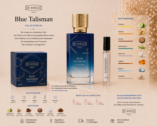 Ex Nihilo Blue Talisman Parfüm Abfüllung